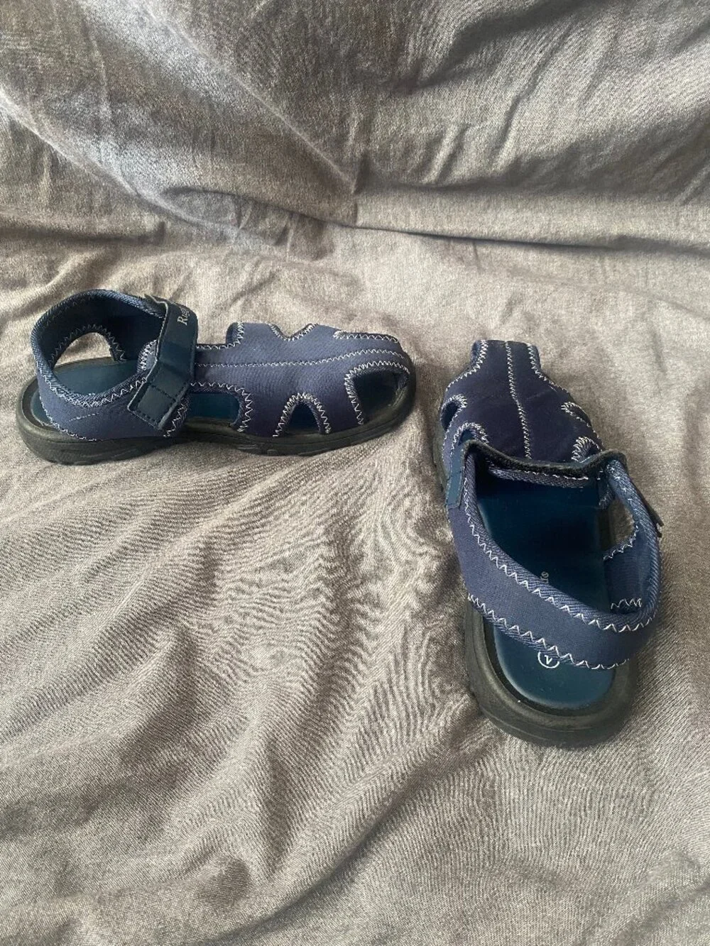Rugged Bear Navy Velcro Water Sandals